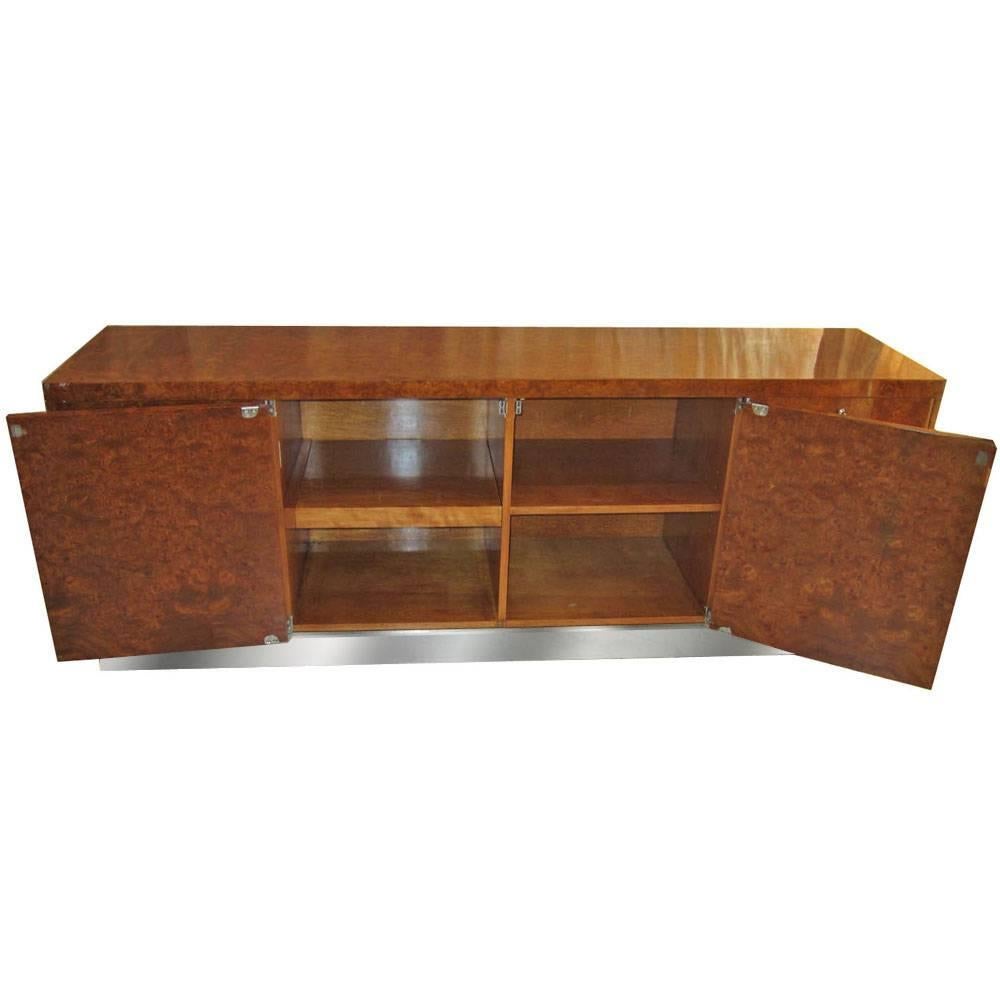 Late 20th Century Eppinger Burled Wood Executive Credenza  For Sale