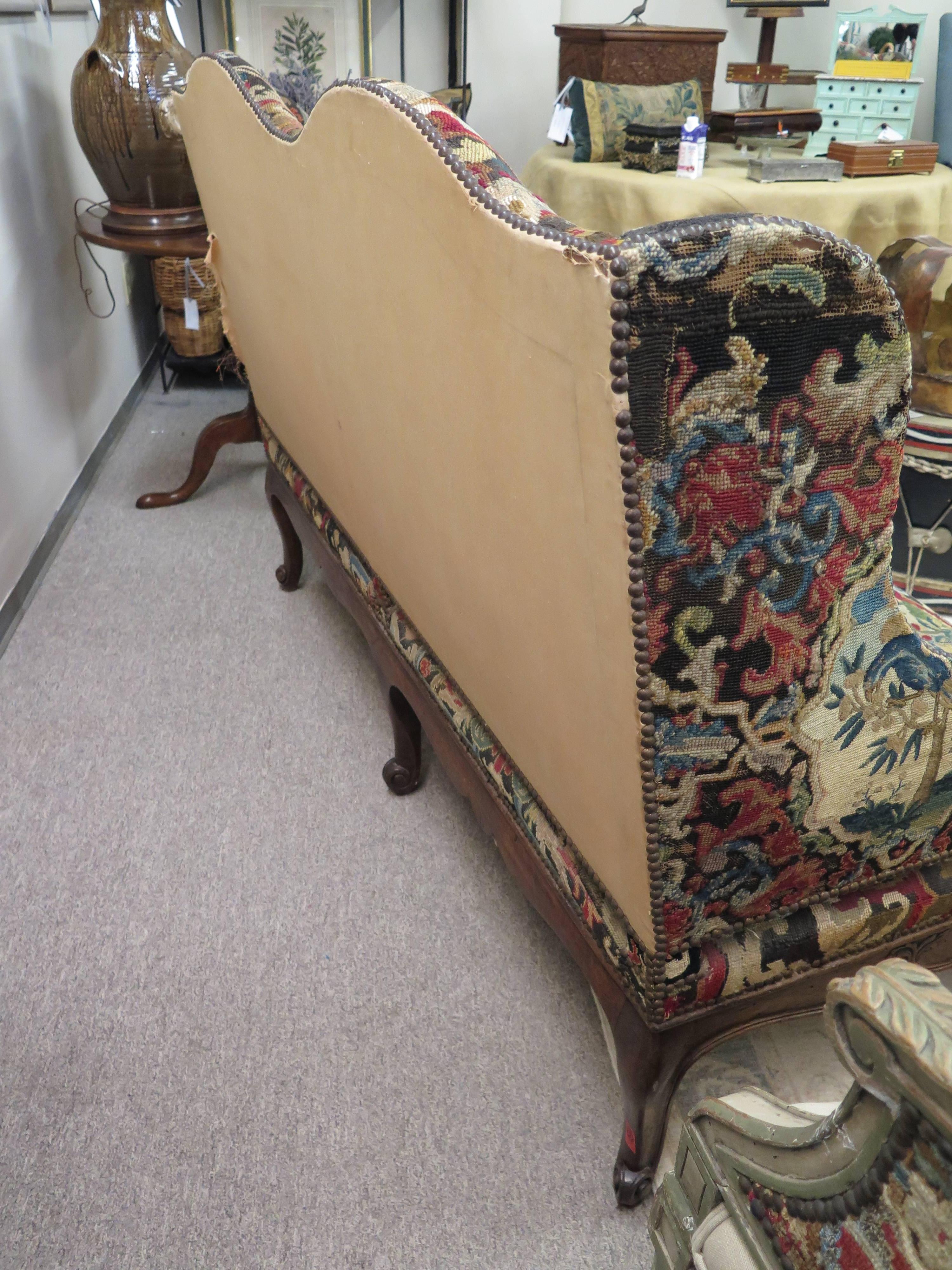 18th Century French Tapestry Sofa 2