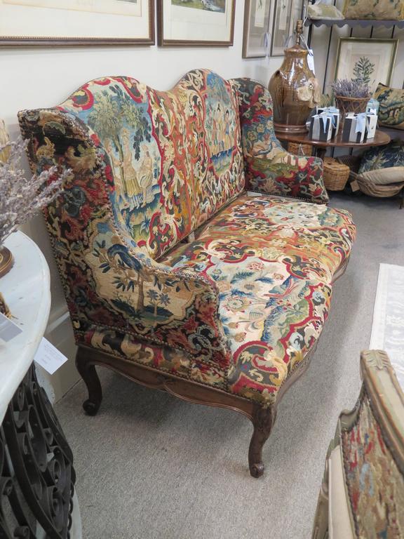 18th Century French Tapestry Sofa For Sale at 1stDibs