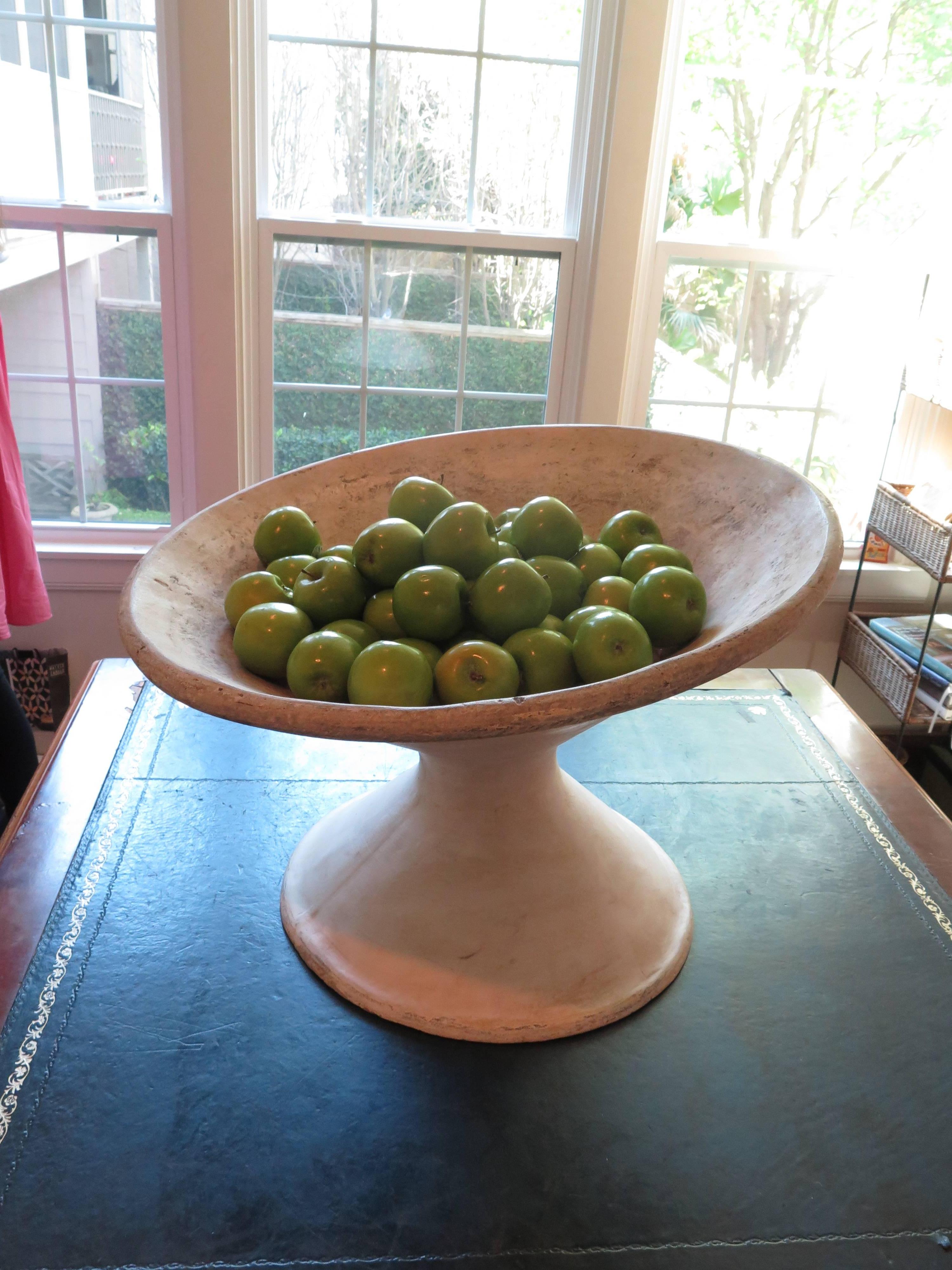 Large Mid-Century Concrete Bowl In Excellent Condition For Sale In Houston, TX