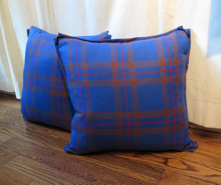 Elliott Modern Tartan Pair of Pillows For Sale at 1stDibs