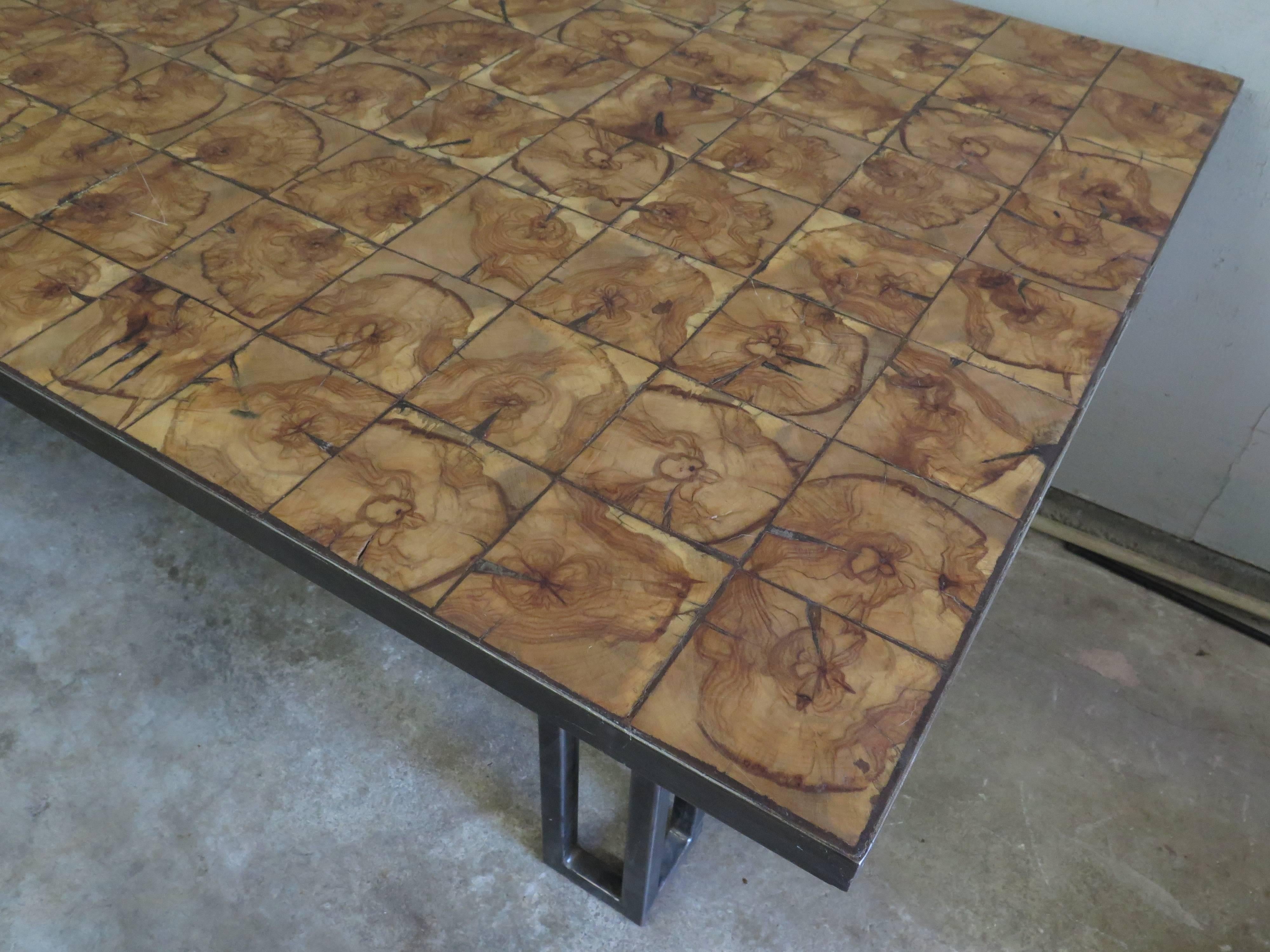 Industrial Steel Table at 1stDibs