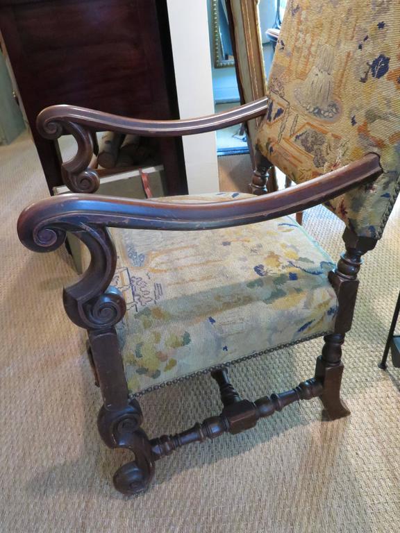 19th Century Needlepoint Chair For Sale at 1stDibs