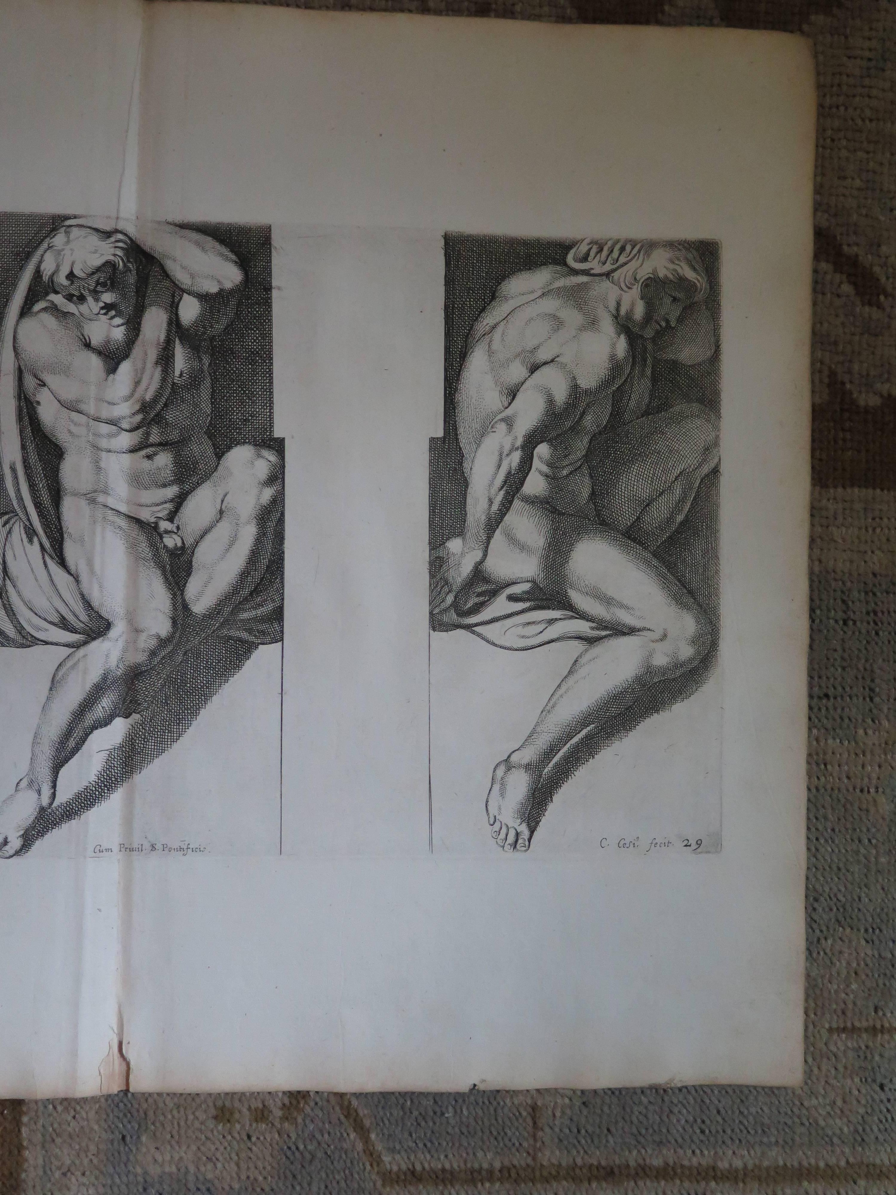 17th Century Pair of Engravings by Carlo Cesio In Excellent Condition For Sale In Houston, TX