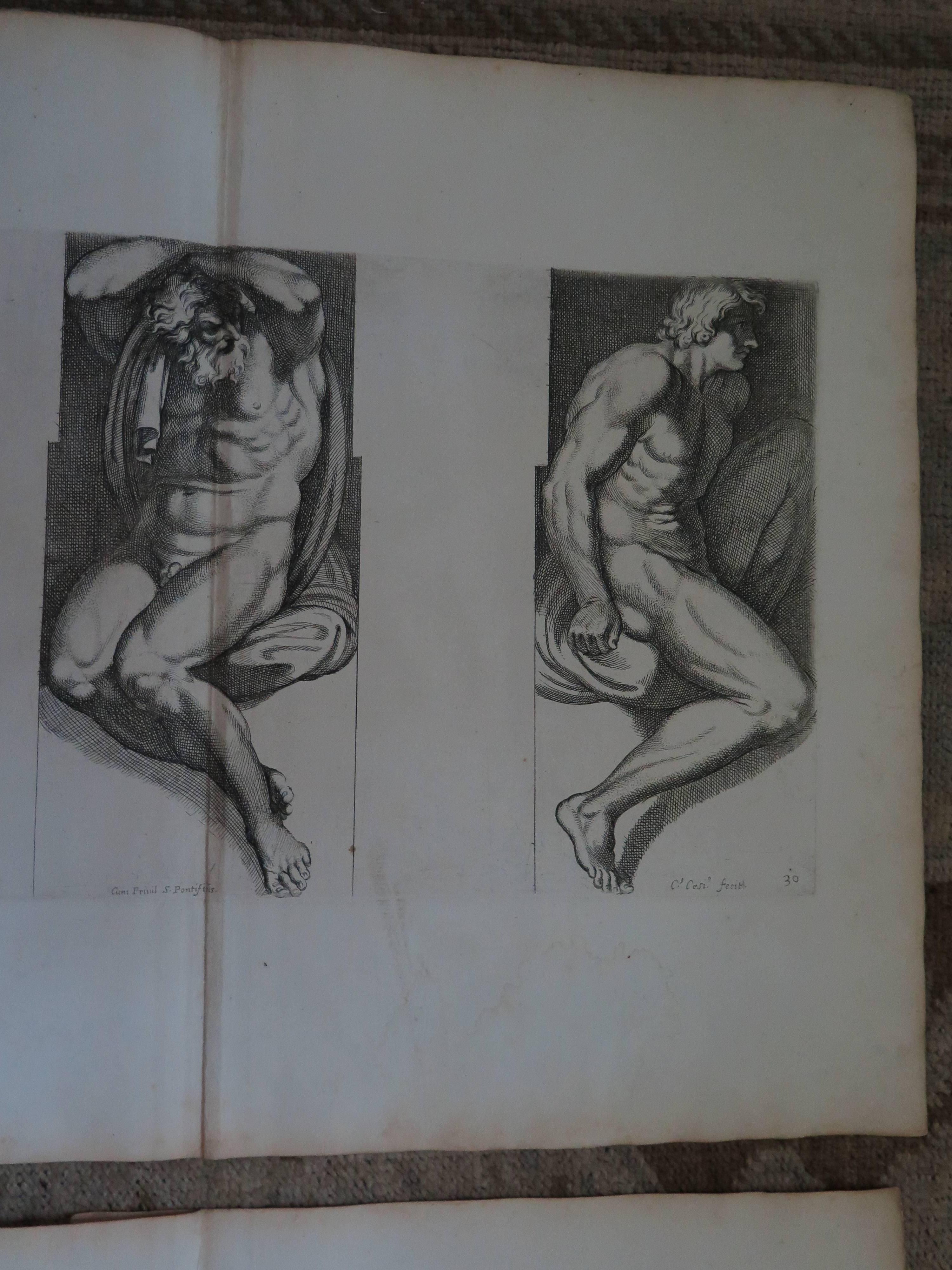 18th Century and Earlier 17th Century Pair of Engravings by Carlo Cesio For Sale