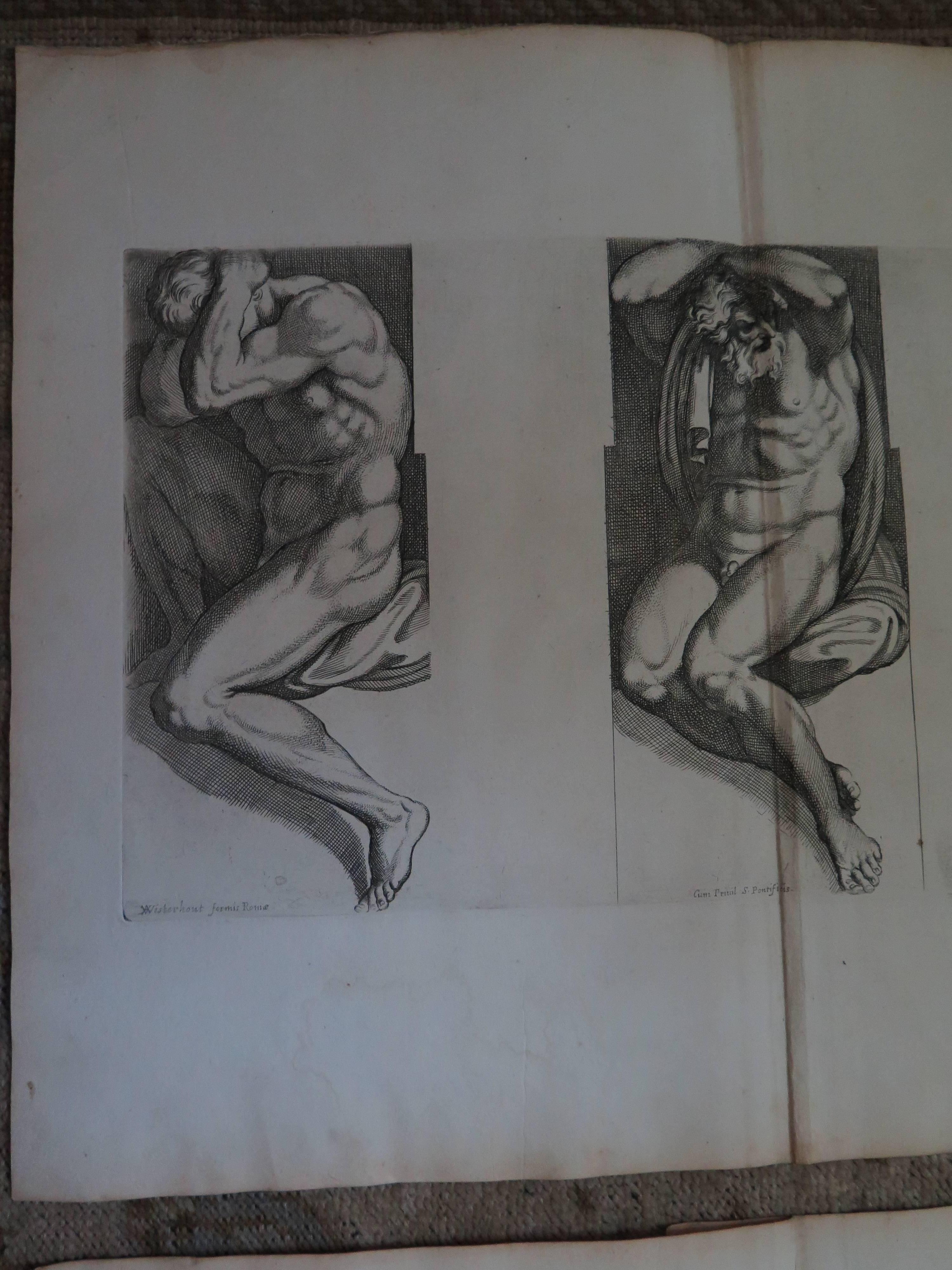 Paper 17th Century Pair of Engravings by Carlo Cesio For Sale
