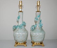 Matched Pair of Vintage Murano Lamps for Marbro