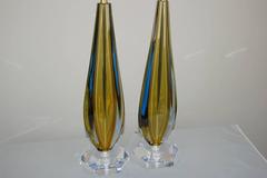 Gold Vintage Murano Sommerso Lamps