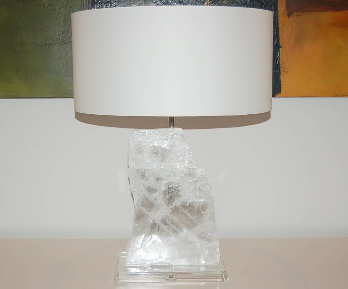 white stone lamps