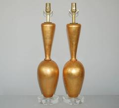 Gold Table Lamps by Swank Lighting
