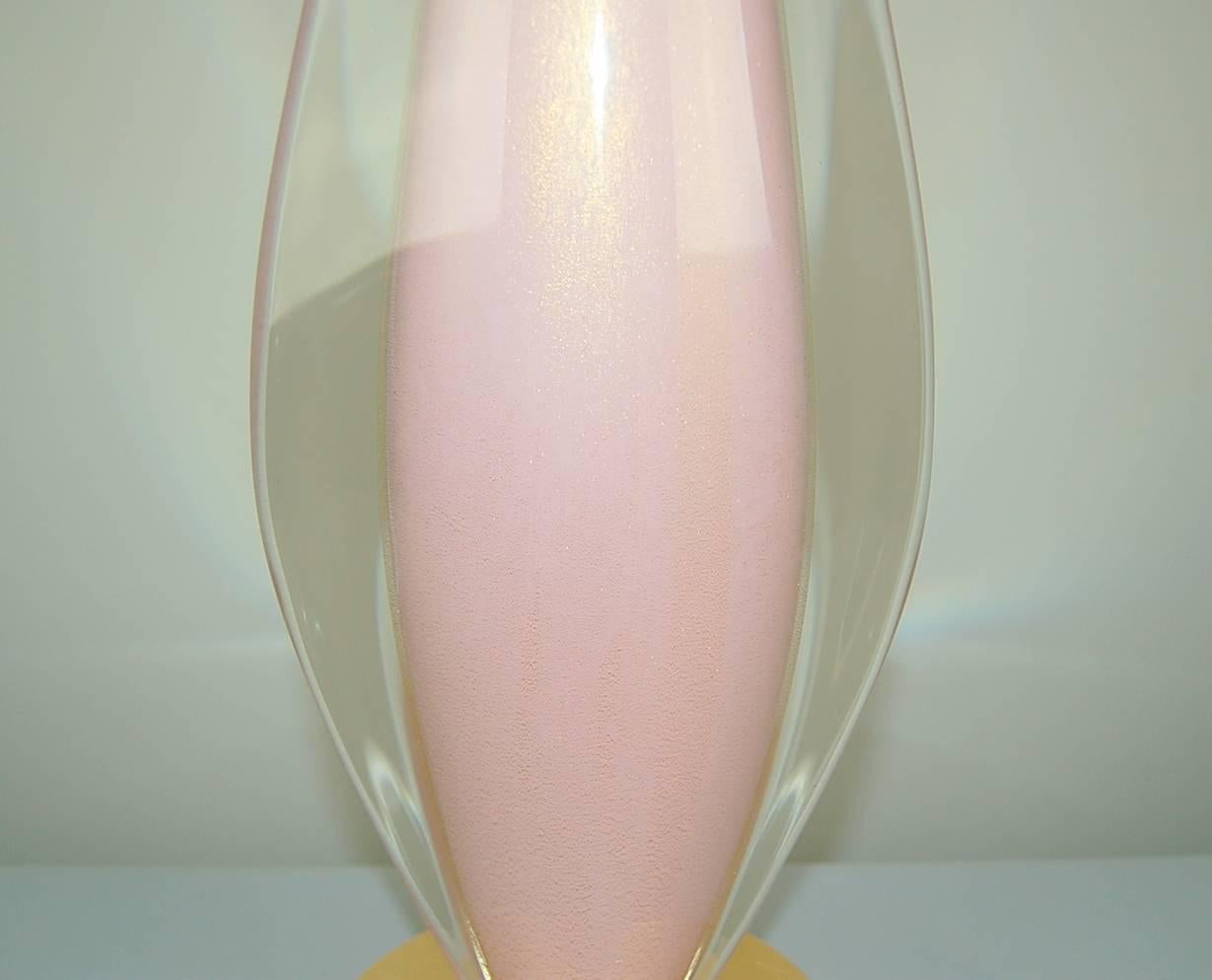 Pink Murano Table Lamps Sommerso 3