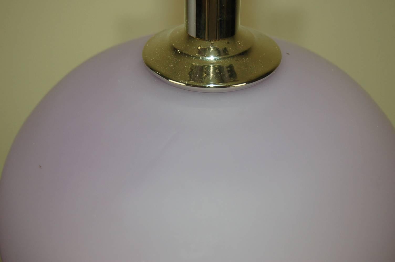 Lavender Murano Vintage Table Lamps For Sale 1