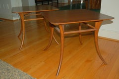 Robsjohn-Gibbings Sabre Leg Side Table Pair