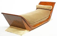 French Deco Gondola Bed by André Arbus, 1930