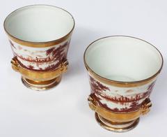 Paar französische Porzellanurnen „Old Paris“