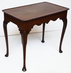 George II Tea Table with Spanish Feet