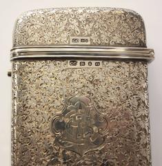 Rare Large Sterling Silver English Cigar Case by Colen Hewer Cheshire