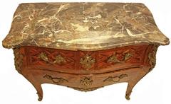 French Period Louis XV Marquetry Commode Stamped J Dubois