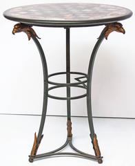 Grand Tour Specimen Marble Table with Scenes from Rome
