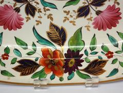English Crown Derby Ironstone Oval Deep-Well Platter