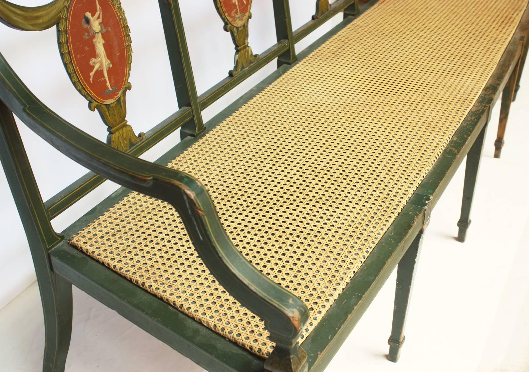 American Federal Style Settee by A.H. Davenport Company
