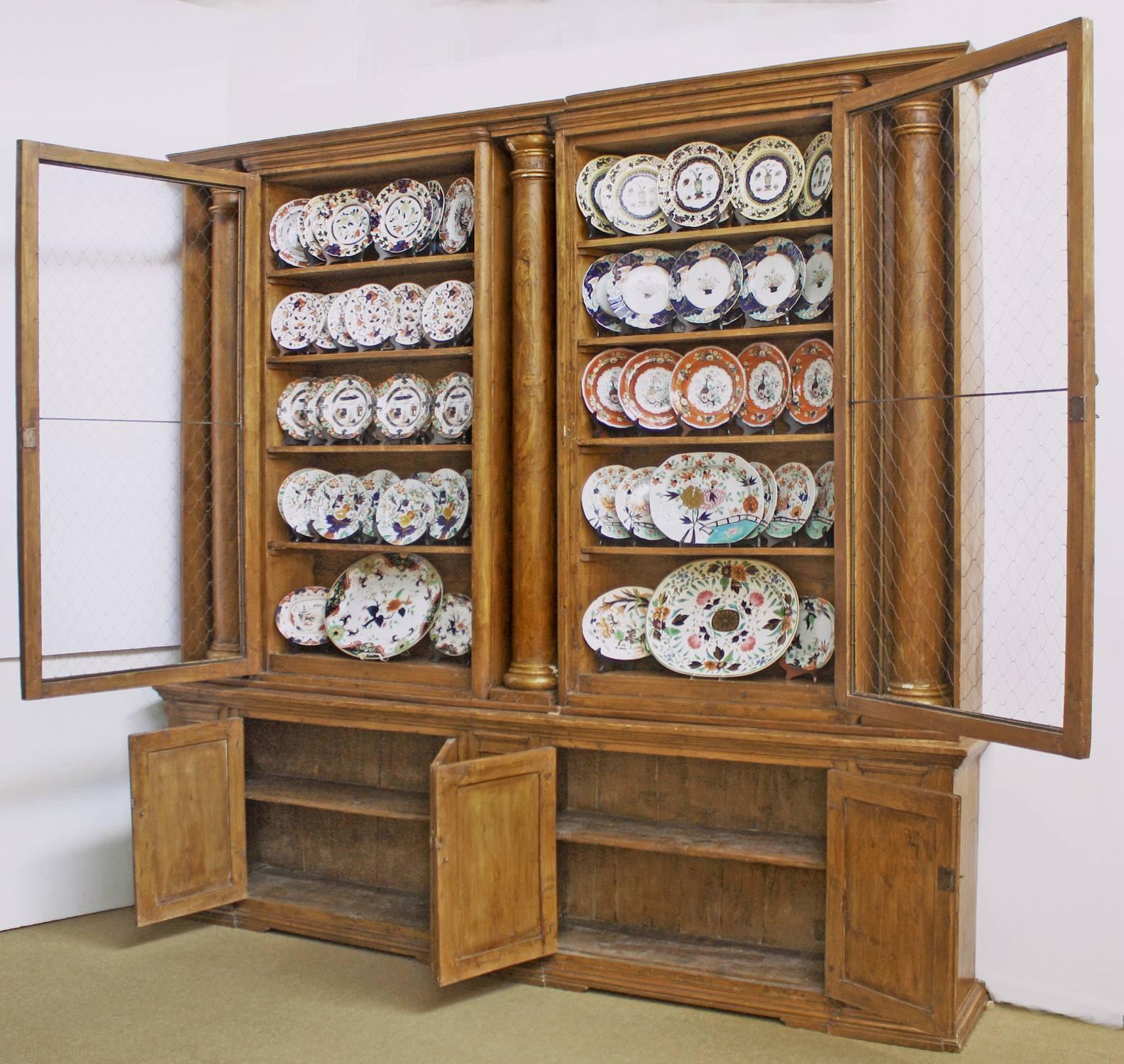 Substantial and Well-Appointed English Bookcase or China Cabinet In Good Condition In Dallas, TX