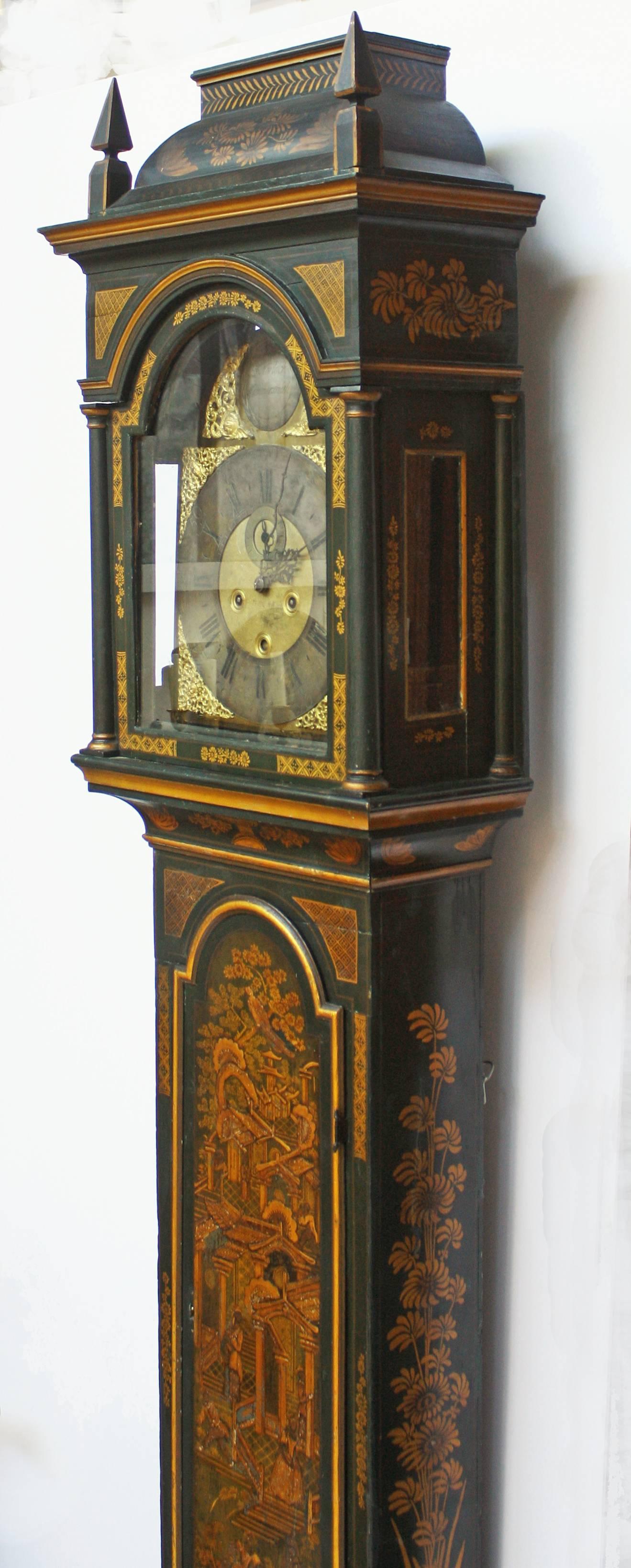 George III Tall Case Clock by Thomas Horlock / Hammersmith, London