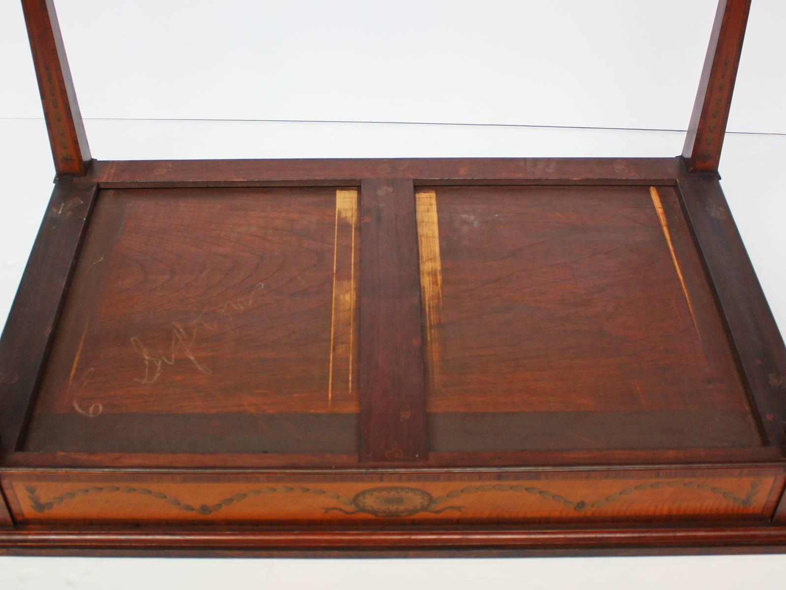Sheraton Style Satinwood Writing Table In Good Condition In Dallas, TX