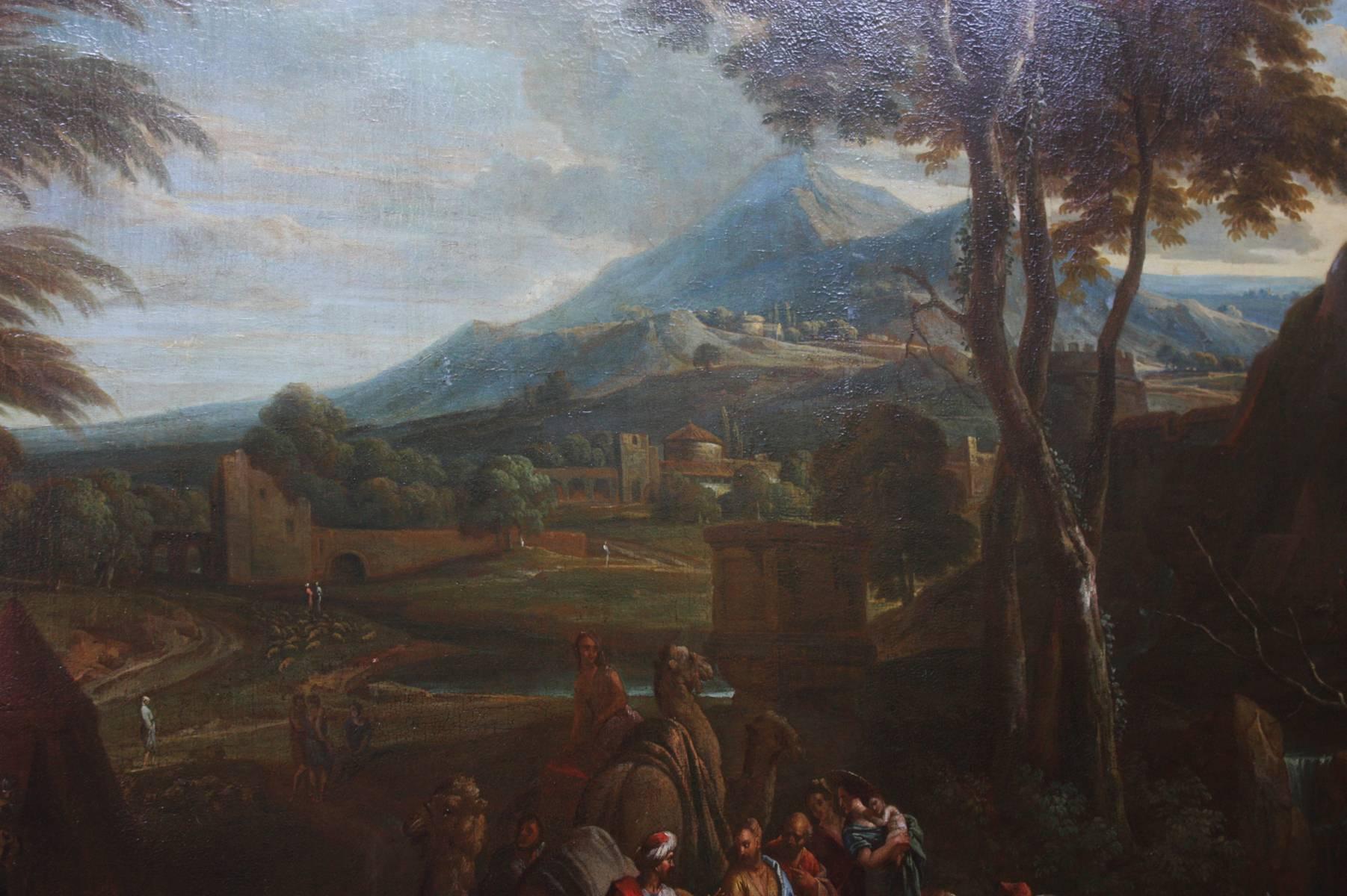 Belgian Large-Scale Pair Flemish Paintings by Phillipe de Hondt (1683-1741)