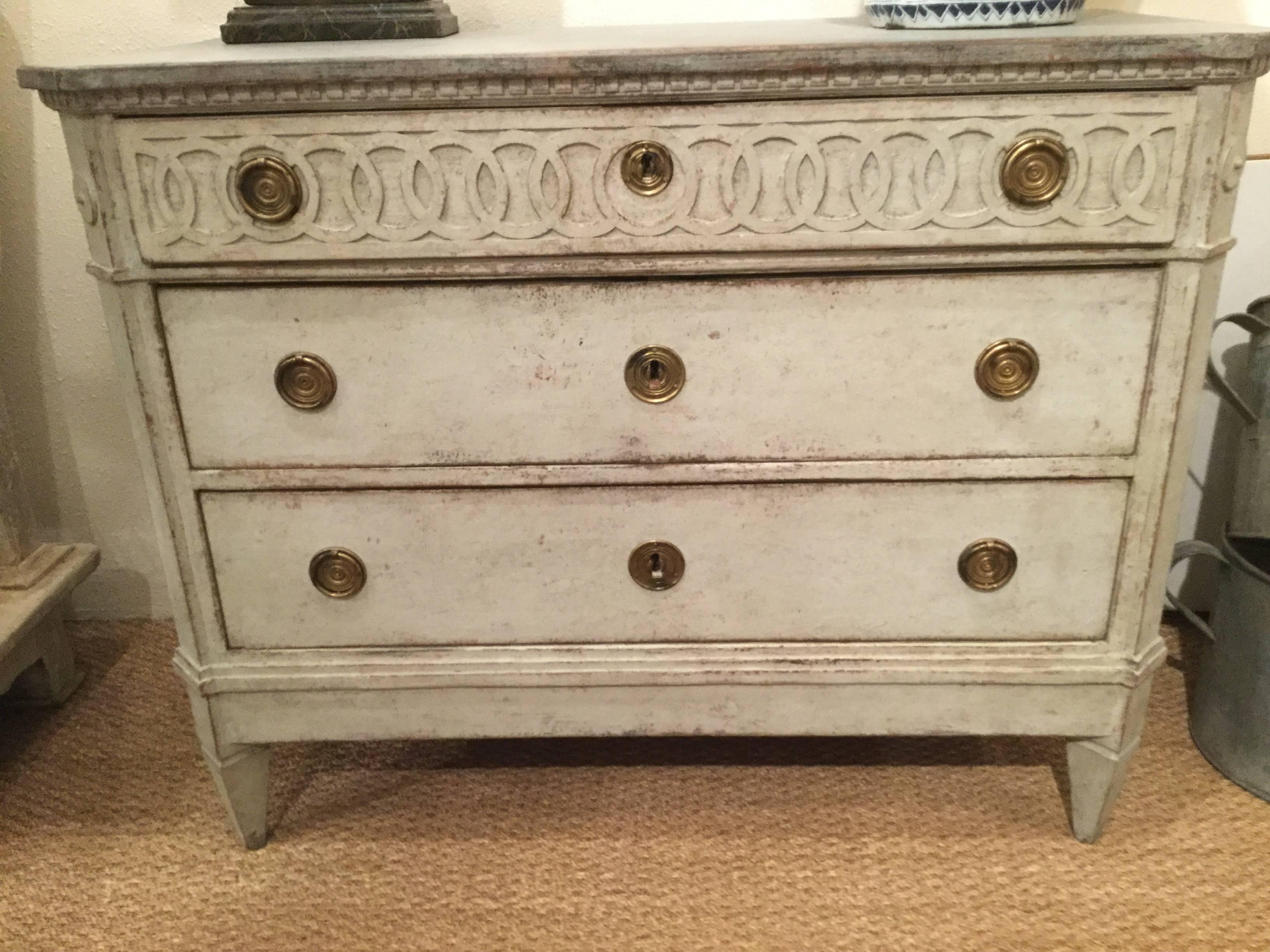 Mid-19th Century Pair of Swedish Gustavian Style Chests