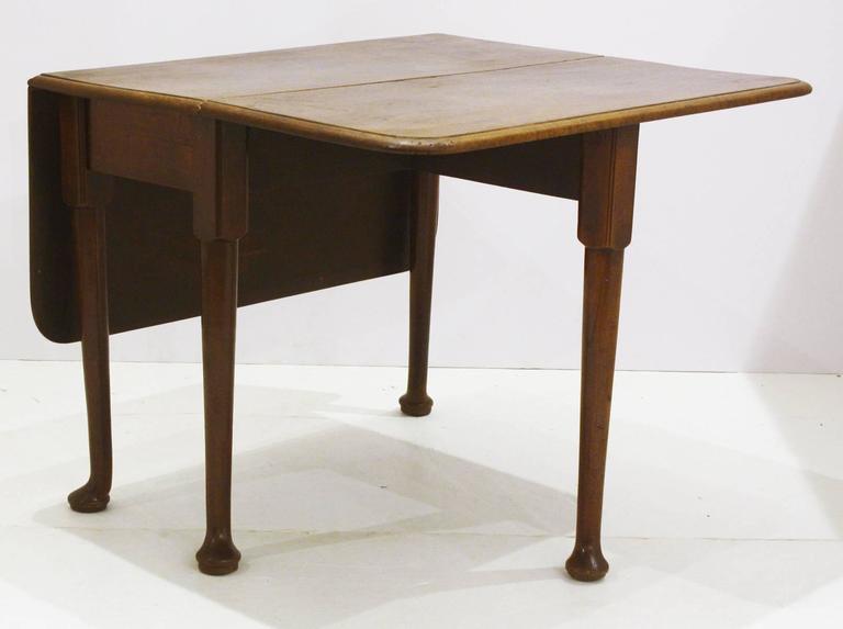 Queen Anne Style Drop Leaf Rectangular Dining Table For At 1stdibs Hand Carved Queen Anne Style Drop Leaf Rectangular Dining Table For