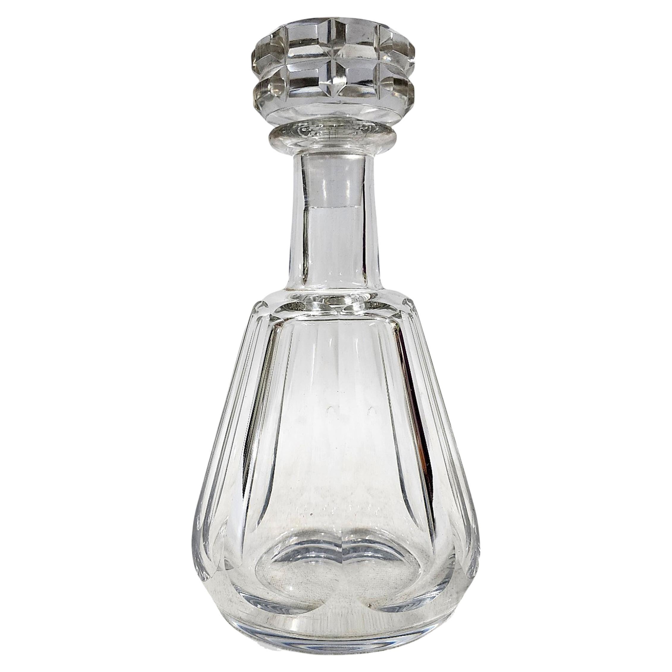 Mid-20th Century Modern Cut Crystal/Glass Baccarat Decanter with Stopper, France