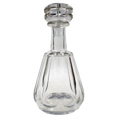 Moderner Baccarat-Dekanter aus geschliffenem Kristall/Glas mit Stopper aus der Mitte des 20. Jahrhunderts, Frankreich