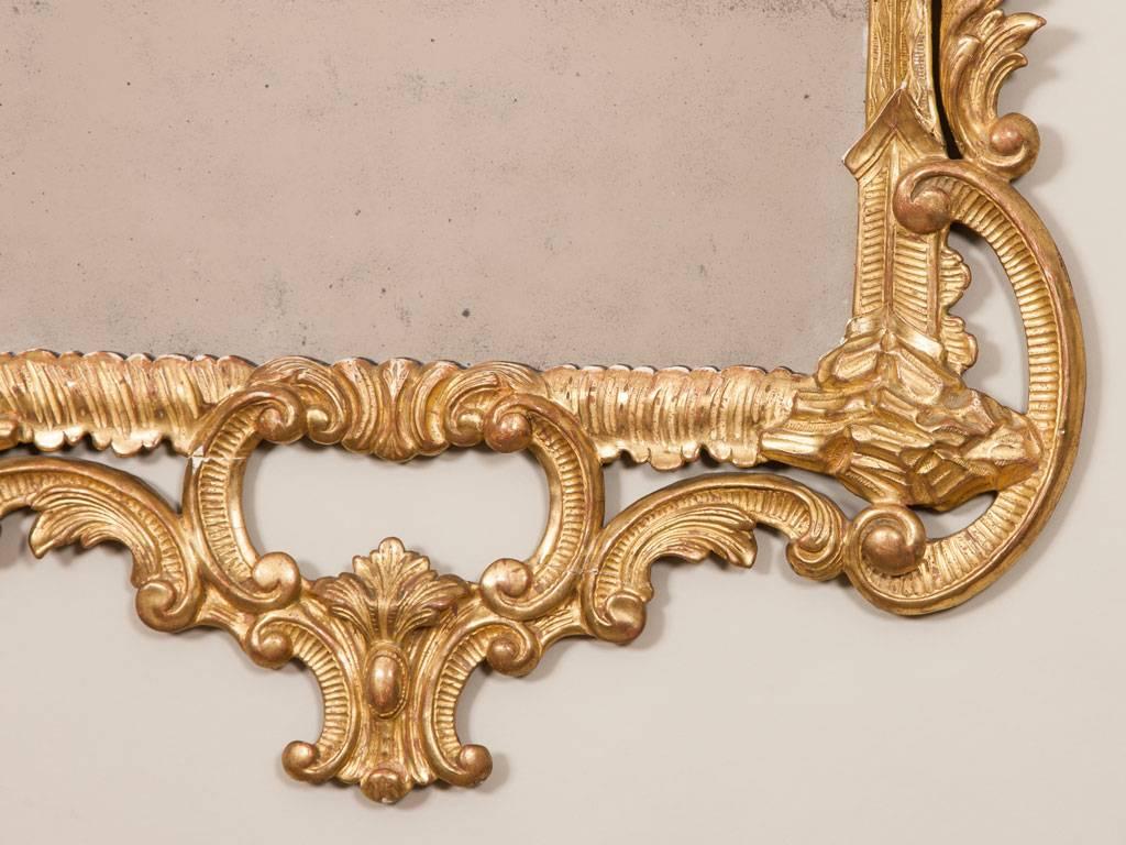 Rococo George III Rectangular Mirror For Sale