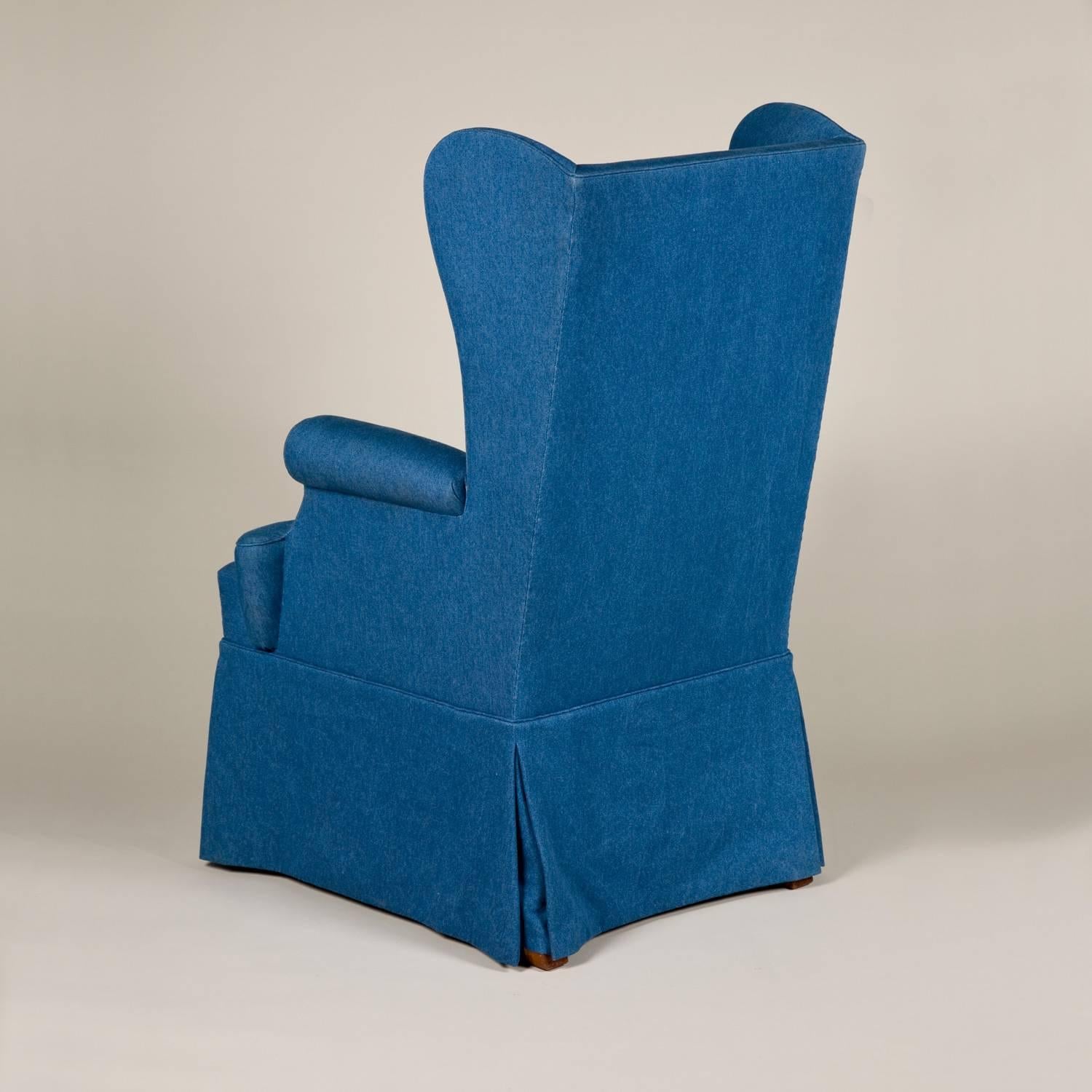 A Lancaster wing armchair. Made to order £8,100.00 plus vat, plus fabric.
