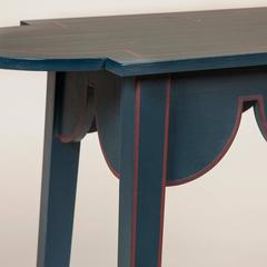 Small D-End Table