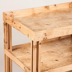 'Jason' Three-Tier Table in Pippy Oak