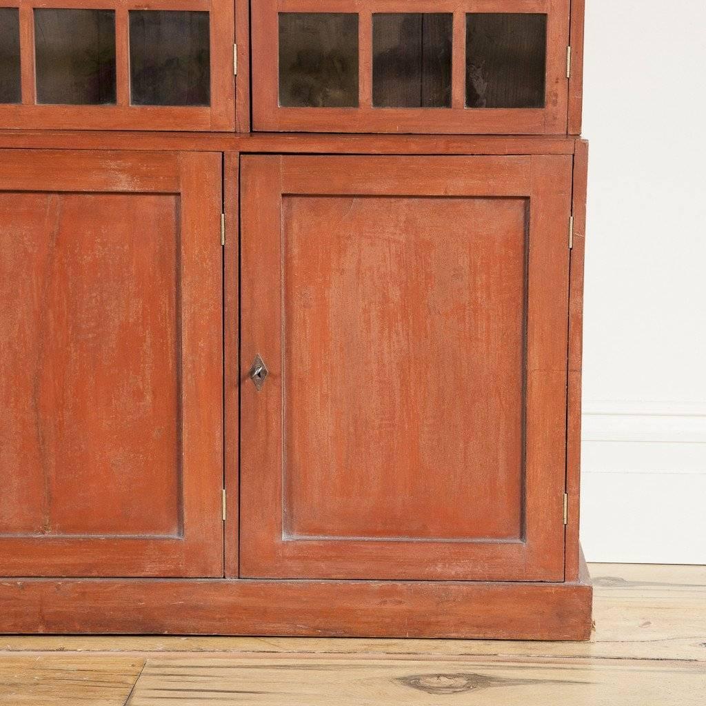 Red Painted Bookcase, circa 1910 In Good Condition For Sale In London, GB