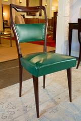 Set of Eight Italian Dining Chairs by Paolo Buffa, 1940s