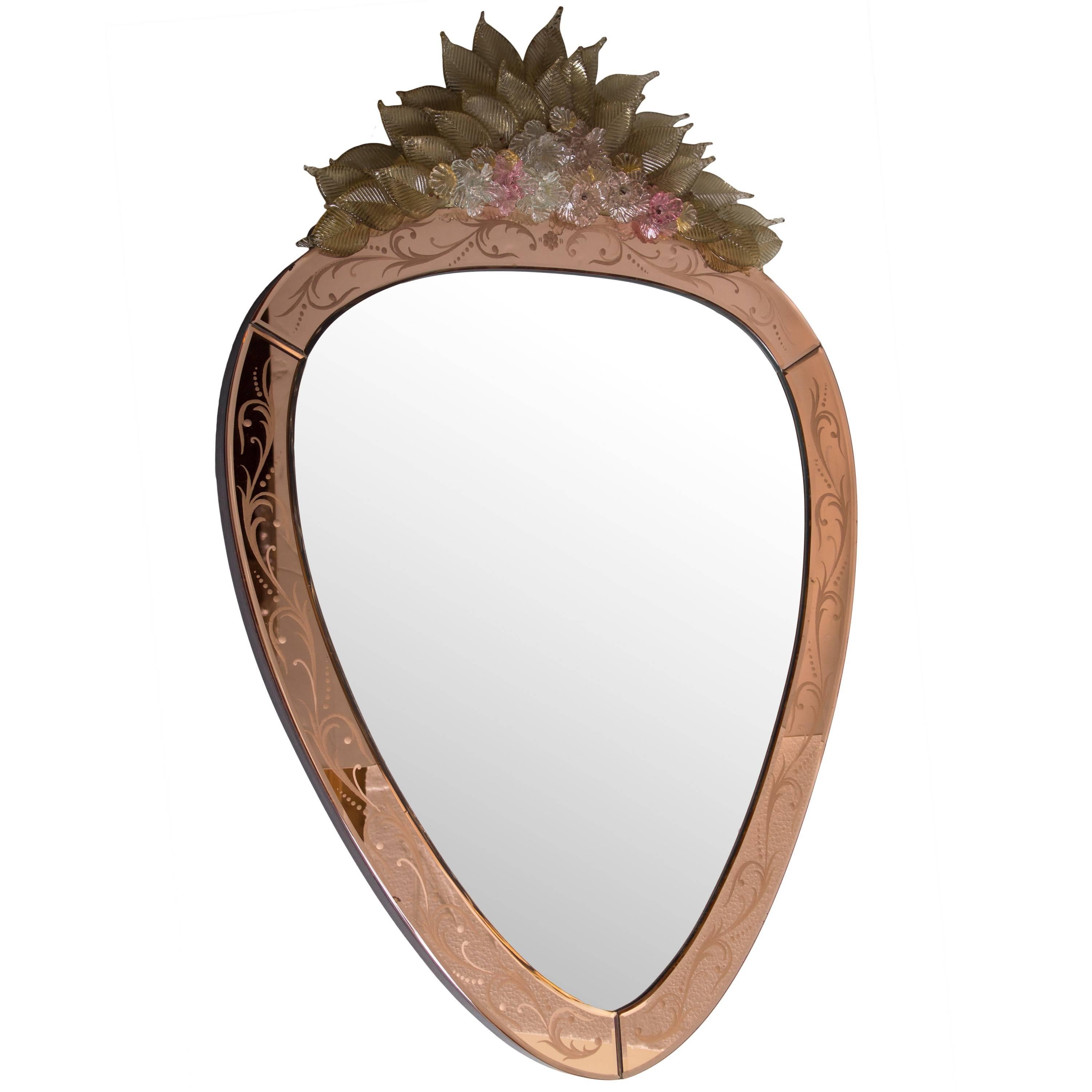 Venetian Mirror, 1940s For Sale