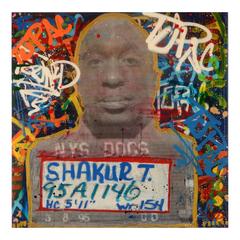 Tupac Shakur Signed Original Graffiti Art Painting