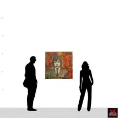 Mick Jagger Signed Original Graffiti Art Painting