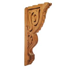 Large Antique Wood Corbel, Bracket / Architectural Element