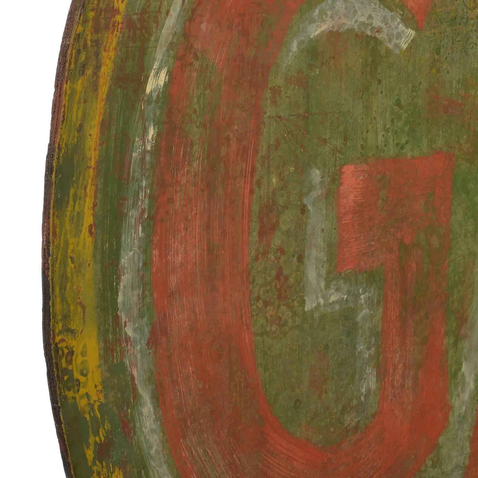 Hand-Painted Wood GAS Sign 1