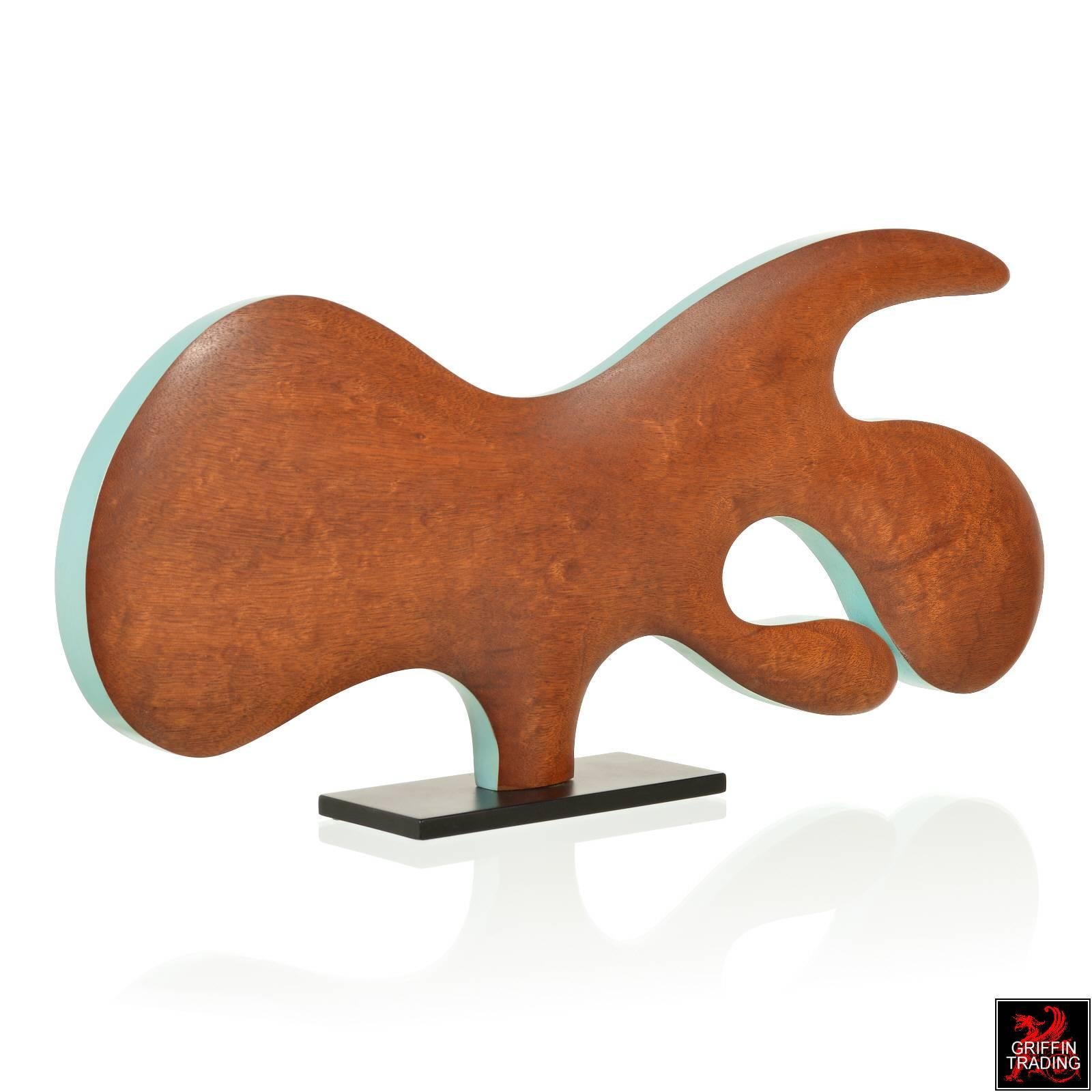 DRH1 Modern Wood Sculpture In Excellent Condition For Sale In Dallas, TX
