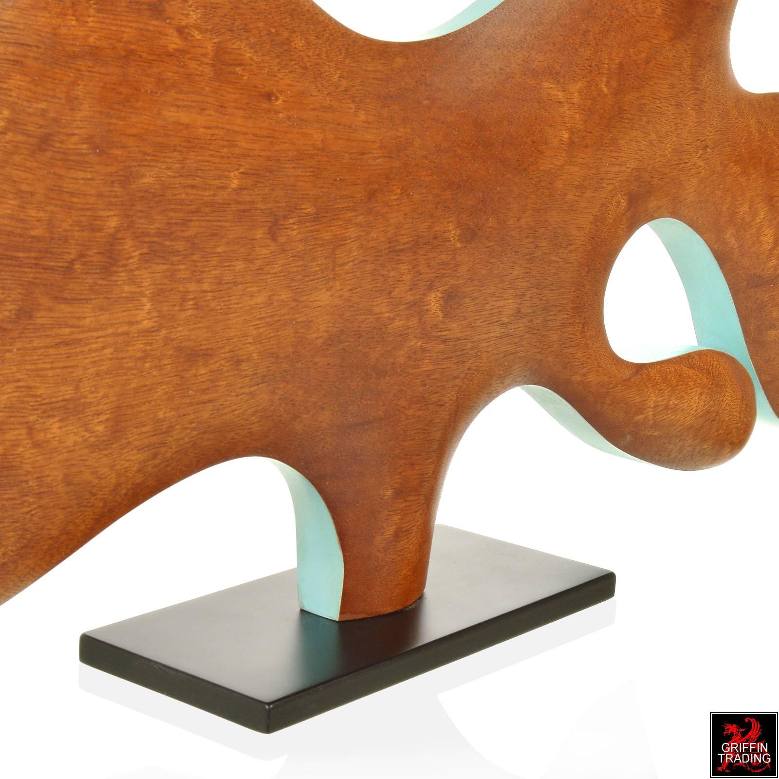 Mahogany DRH1 Modern Wood Sculpture For Sale