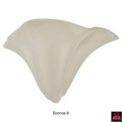 Pair of Richard Etts White Wall Sconces, Signed and Dated