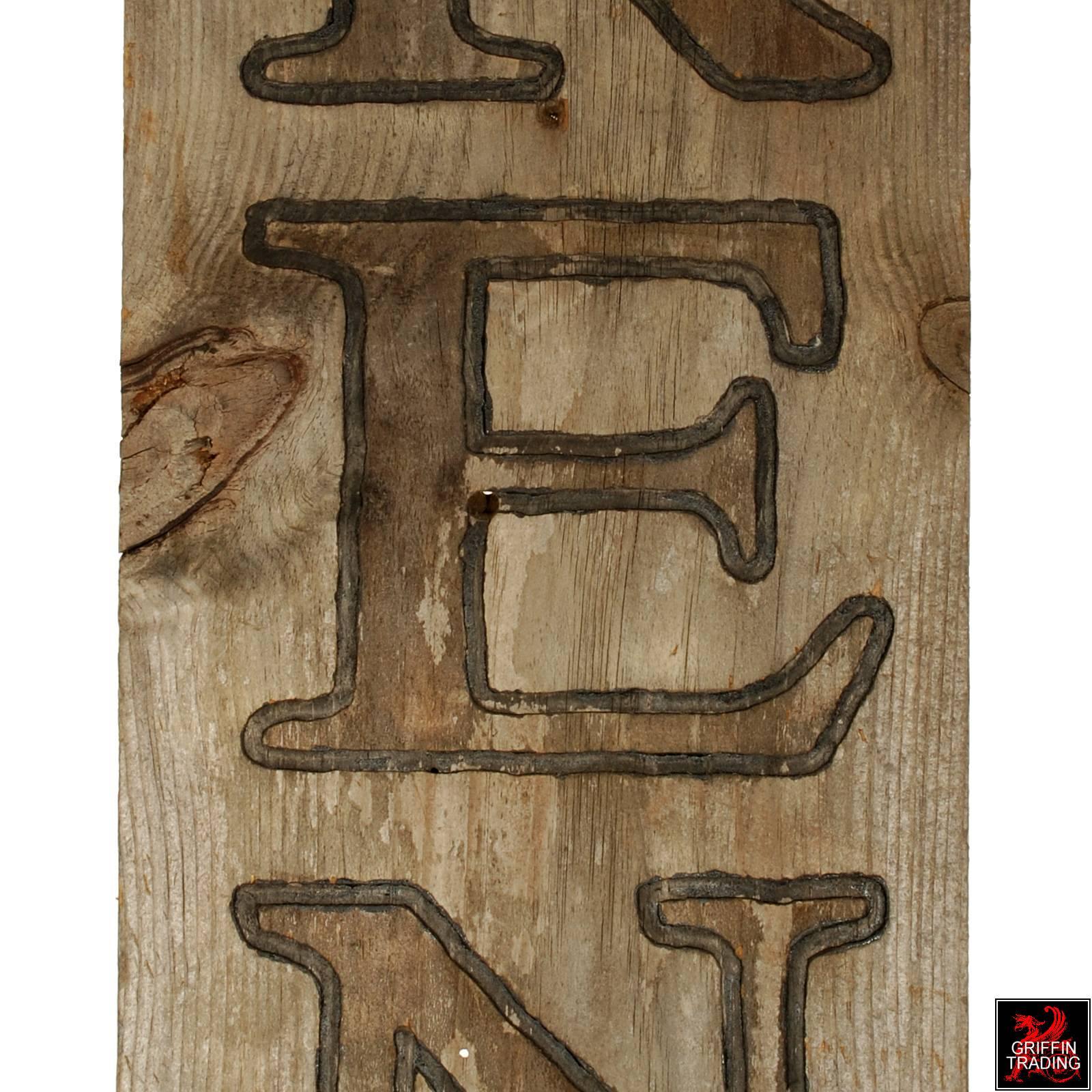 20th Century Lake Boat Rental Large Carved Wood Sign For Sale