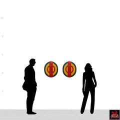 Pair of American Carousel Medallions by King Amusement