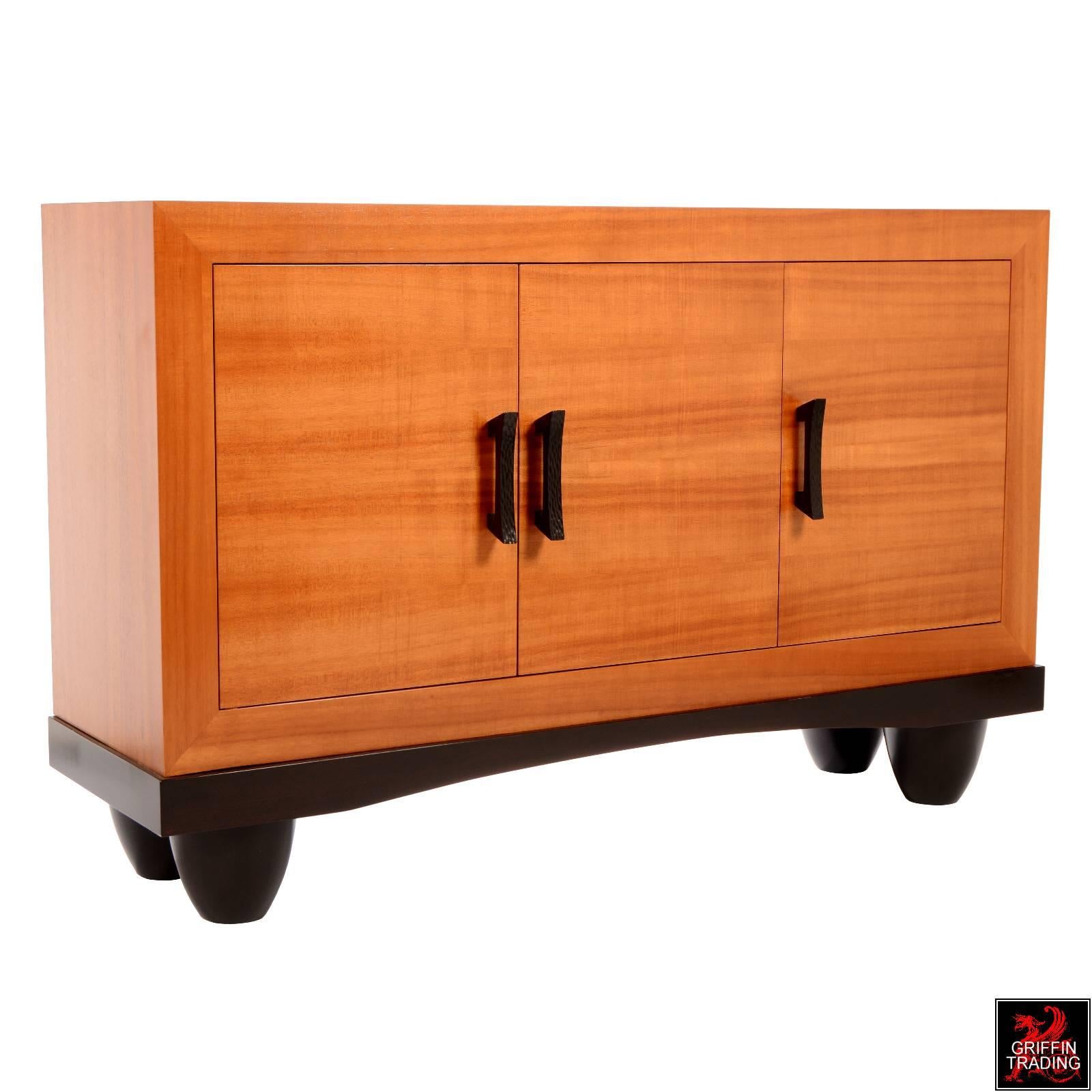 American Berman Rosetti Custom Tigertail Cabinet For Sale